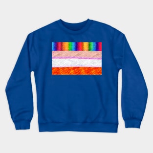 crazy colored lines Crewneck Sweatshirt